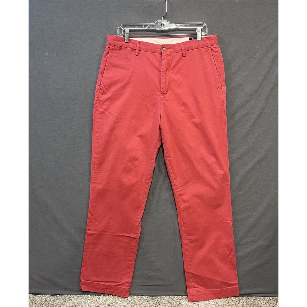 Polo Ralph Lauren Classic Fit Pants Mens *33x32 Pink Stretch Chino Preppy